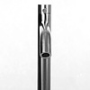 Fonteinkraan hoog rond RVS 35 cm