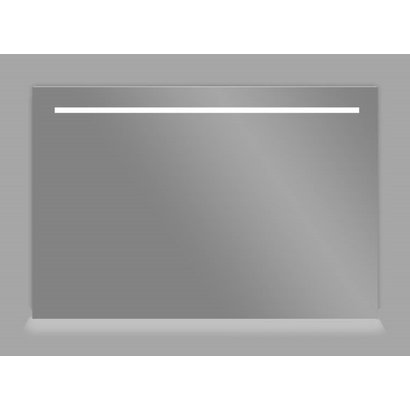 Aluminium spiegel met LED verlichting en onder verlichting 140