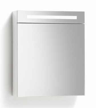 Spiegelkast met verlichting 60 Hoogglans Wit