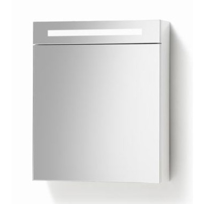 Spiegelkast met verlichting 60 Hoogglans Wit