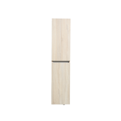 Trendline kolomkast met greeplijst aluminium Light Wood