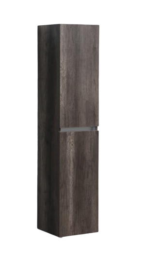 Kolomkast met greeplijst aluminium Century Oak
