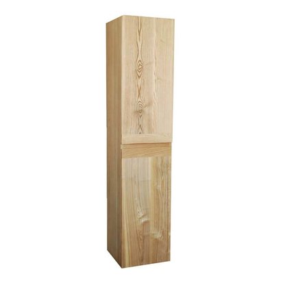 Wood Eiken kolomkast met greeplijst in korpus kleur