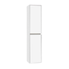 Compact Kolomkast met greeplijst aluminium 120 Hoogglans Wit OP = OP