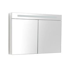 Spiegelkast met verlichting 100 Hoogglans Wit