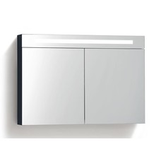 Spiegelkast met LED verlichting 100 Hoogglans Antraciet OP = OP