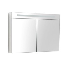 Spiegelkast met verlichting 120 Hoogglans Wit