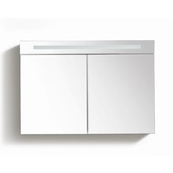 Spiegelkast met LED verlichting 120 Light Wood OP = OP