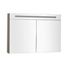 Spiegelkast met verlichting 120 Grey Oak OP = OP