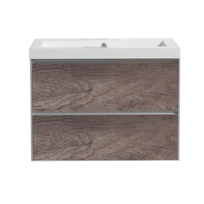 Badmeubelset greeploos 60 Century Oak zonder spiegel