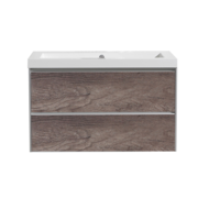 Badmeubelset greeploos 80 Century Oak zonder spiegel