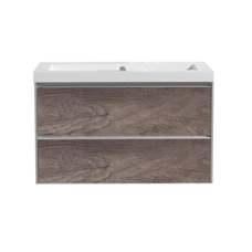 Badmeubelset greeploos 80 Century Oak zonder spiegel