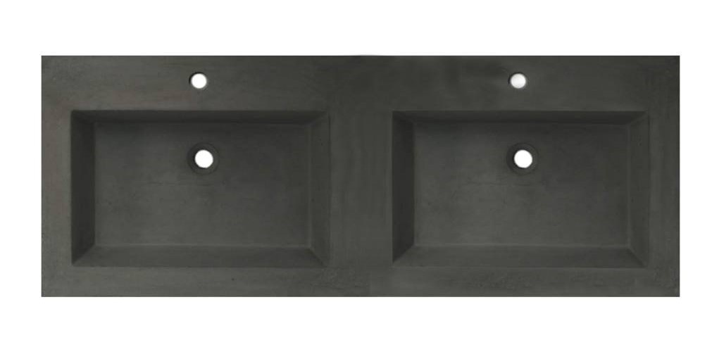 Wastafel Beton 120 dubbele wasbak
