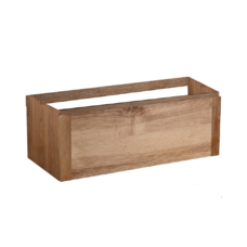 Badmeubel onderkast Wood Eiken 1 Lade met greeplijst in korpus kleur 100 OP = OP