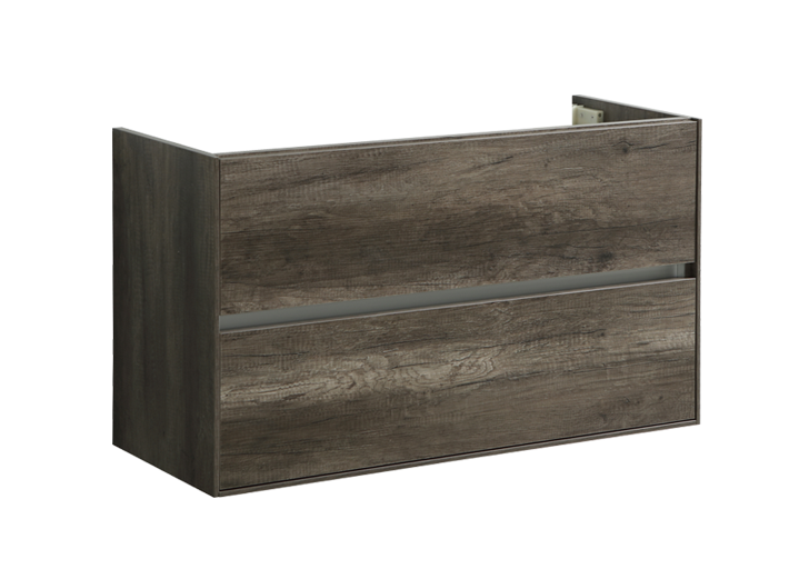 Badmeubel onderkast Compact met greeplijst aluminium 100 Century Oak