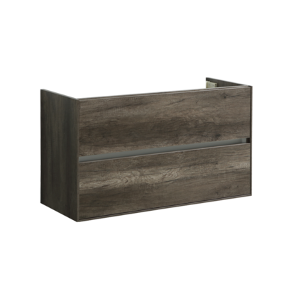 Badmeubel onderkast Compact met greeplijst aluminium 100 Century Oak OP = OP