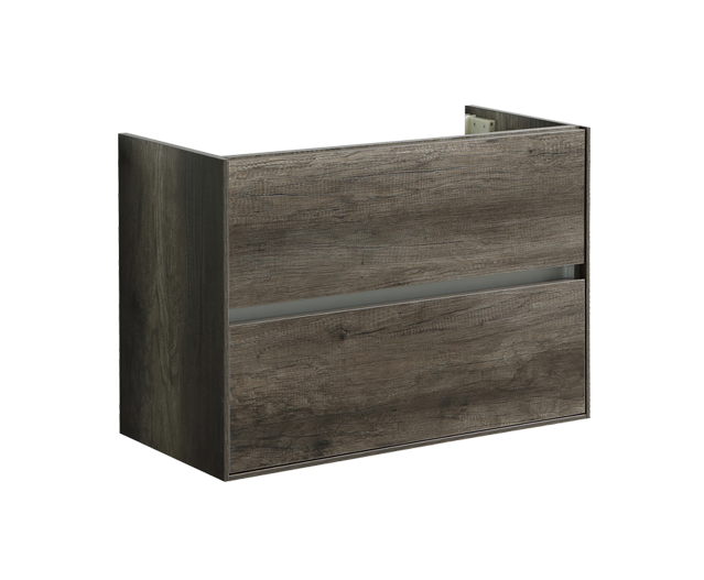 Badmeubel onderkast Compact met greeplijst aluminium 80 Century Oak