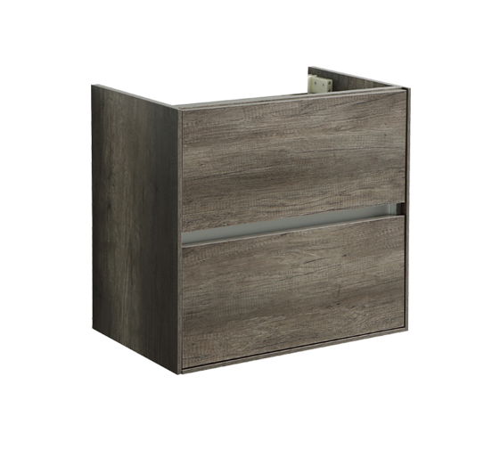 Badmeubel onderkast Compact met greeplijst aluminium 60 Century Oak