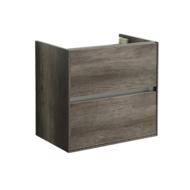 Badmeubel onderkast Compact met greeplijst aluminium 60 Century Oak OP=OP