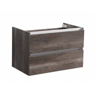 Badmeubel onderkast met greeplijst aluminium 80 Century Oak OP = OP