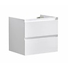 Badmeubel Infinity onderkast met greeplijst in korpus kleur 60 Hoogglans Wit OP = OP
