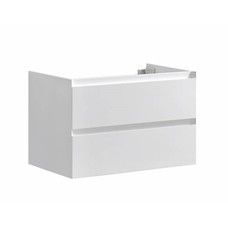 Badmeubel Infinity onderkast met greeplijst in korpus kleur 80 Hoogglans Wit OP = OP