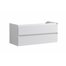 Badmeubel Infinity onderkast met greeplijst in korpus kleur 120 Hoogglans Wit OP = OP