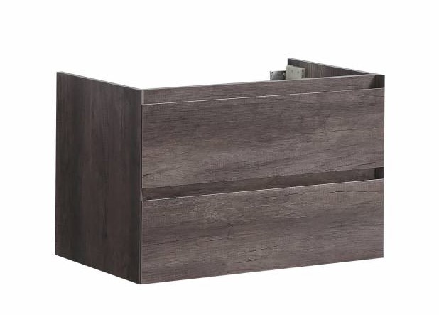 Badmeubel Infinity onderkast met greeplijst in korpus kleur 80 Century Oak