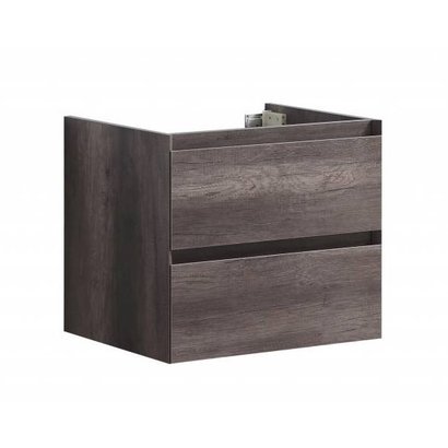 Badmeubel Infinity onderkast met greeplijst in korpus kleur 60 Century Oak OP = OP
