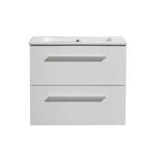 Badmeubelset met greep aluminium 60 mat wit zonder spiegel OP = OP