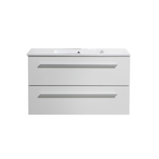 Badmeubelset met greep aluminium 80 mat wit zonder spiegel OP = OP