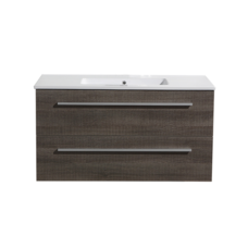 Badmeubelset met greep aluminium 100 Kentucky Oak zonder spiegel OP = OP