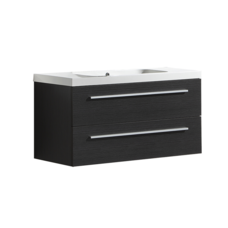 Badmeubelset met aluminium greep 100 Silver Grey zonder spiegel OP = OP