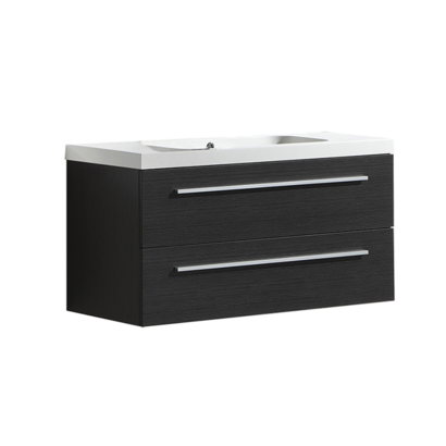Badmeubelset met aluminium greep 100 Silver Grey zonder spiegel OP = OP
