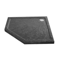 Douchebak natuursteen vijfhoek 90