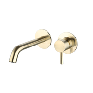 Wastafelmengkraan inbouw met box Goud Geborsteld