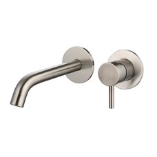 Wastafelmengkraan inbouw met box Gun Metal