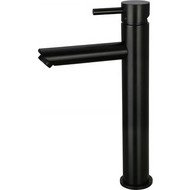 Wastafelmengkraan hoog Mat Zwart