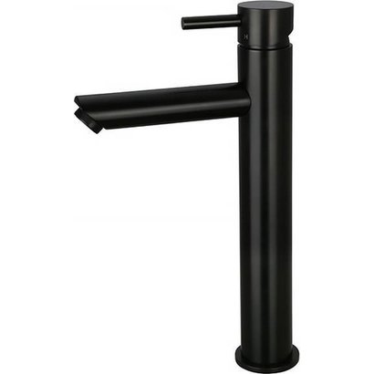 Wastafelmengkraan hoog Mat Zwart