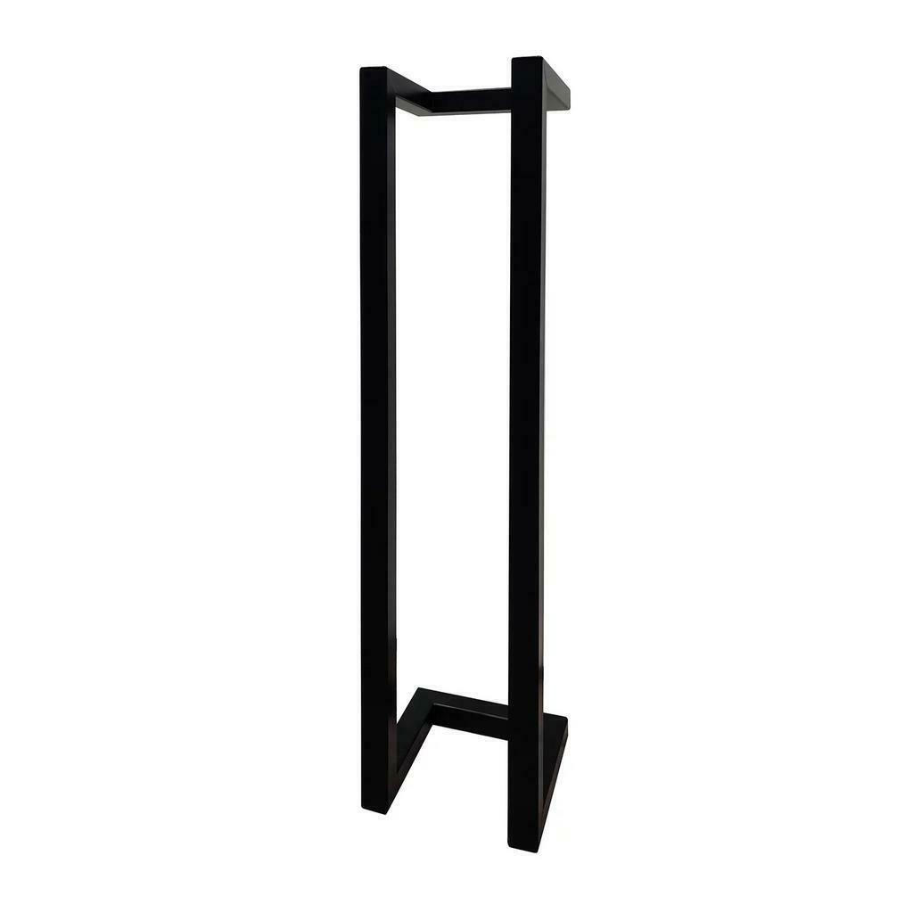 Toiletrolhouder staal Mat Zwart 45x10x13 cm