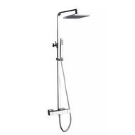 Doucheset thermostatisch (in hoogte verstelbaar) vierkant Chroom douchekop 20 cm OP = OP