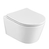 Wandcloset easy flush rimfree compact met slim toiletzitting softclose en quickrelease