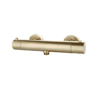 Douchemengkraan thermostatisch rond Goud Geborsteld
