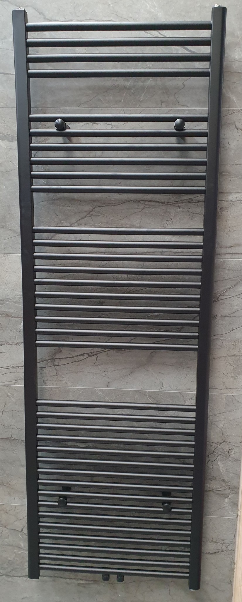 Radiator Lydia 180x60 cm grafiet met midden-onderaansluiting