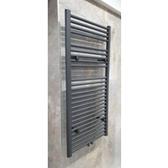 Radiator Lydia 120x60 cm grafiet met midden-onderaansluiting