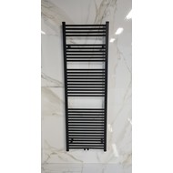 Radiator Lydia 180x60 cm mat zwart met midden-onderaansluiting