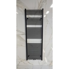 Radiator Lydia 180x60 cm mat zwart met midden-onderaansluiting
