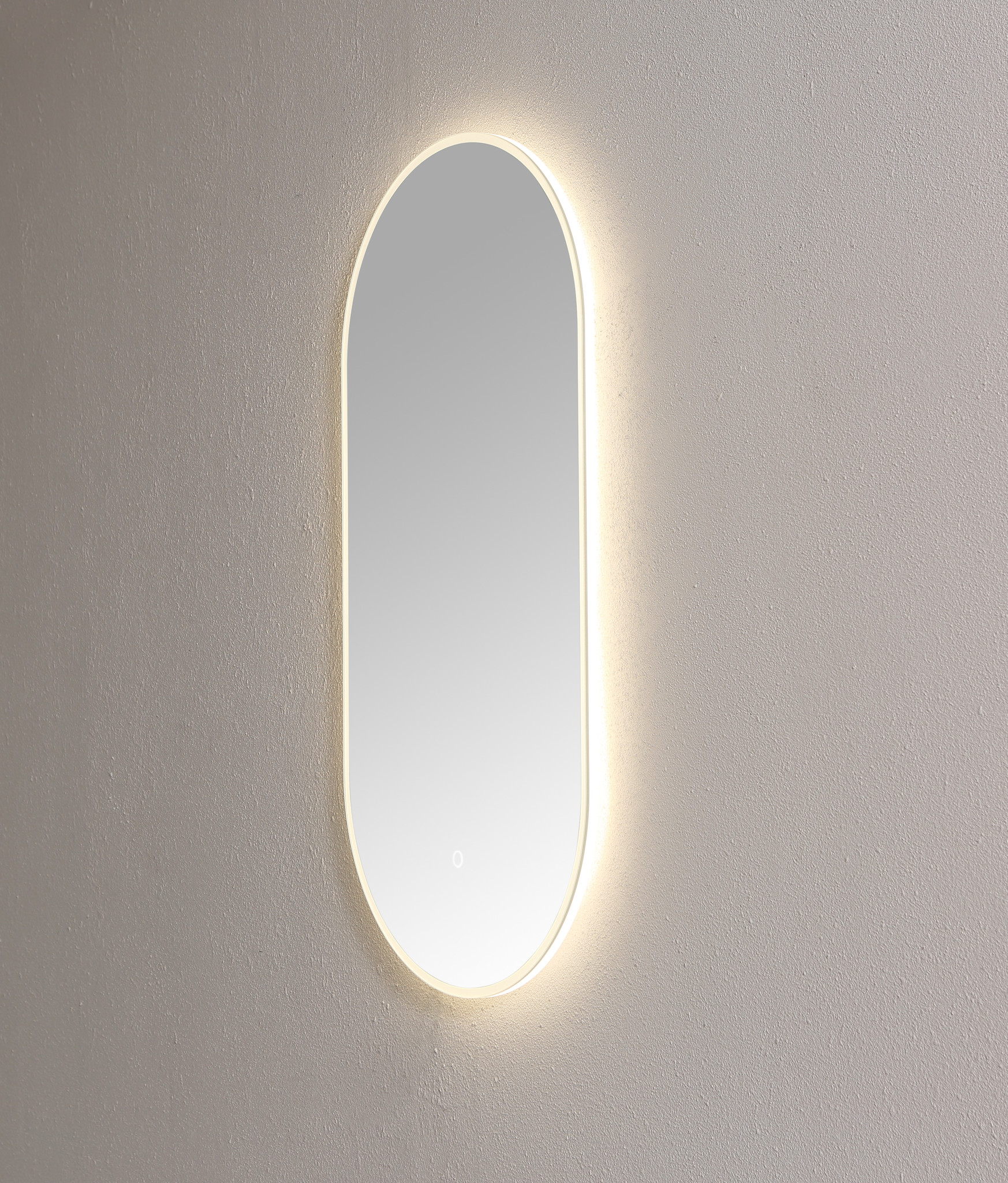 Spiegel ambiance ovaal met LED verlichting, 3 kleur instelbaar & dimbaar