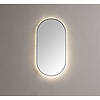Spiegel ambiance met indirecte verlichting Mat Zwart incl. spiegelverwarming