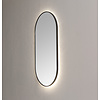 Spiegel ambiance met indirecte verlichting Mat Zwart incl. spiegelverwarming